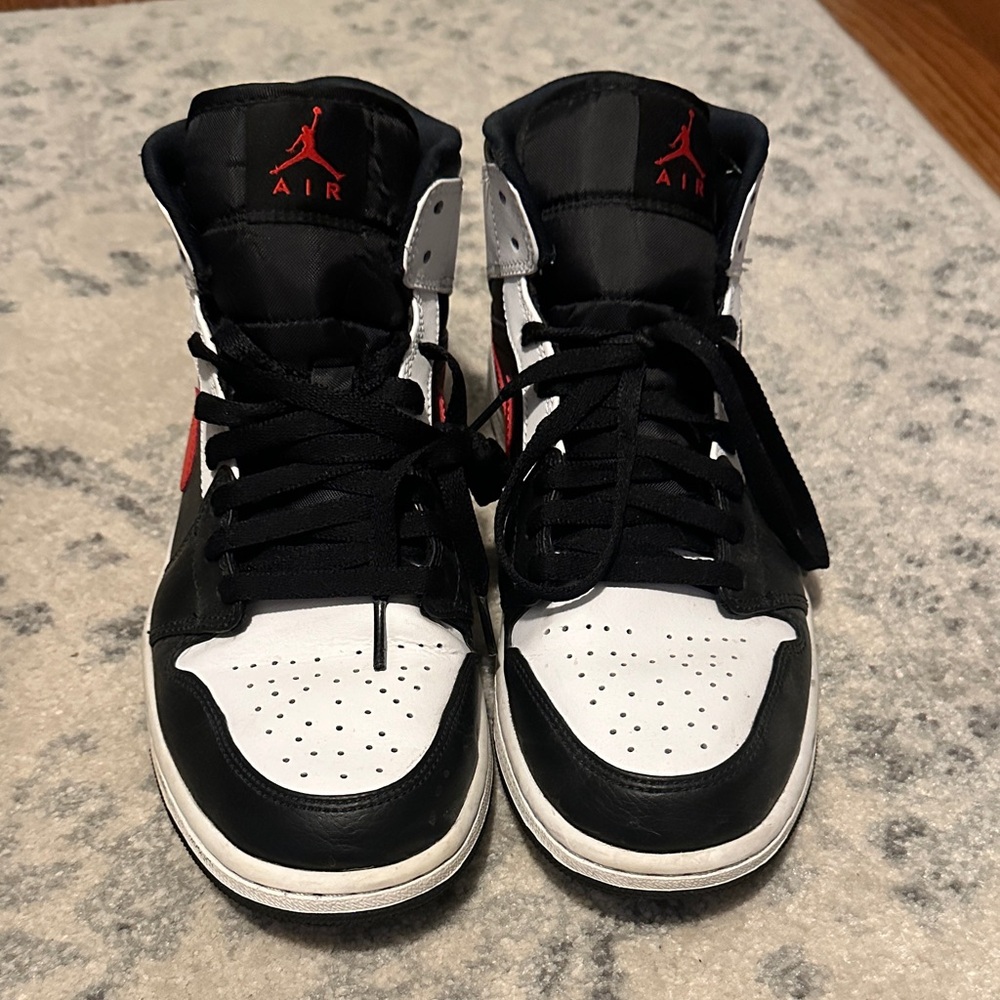 Nike Air Jordan High Tops Black White Red High-Top Sneakers